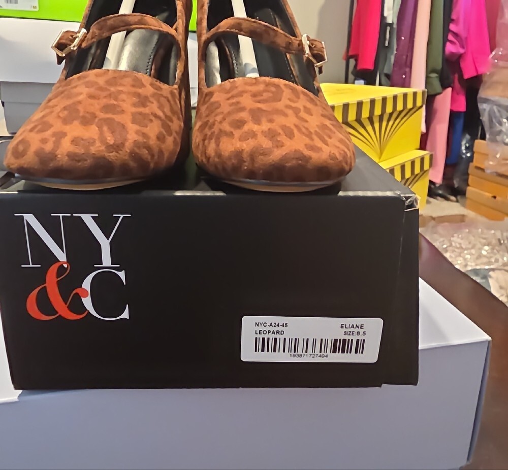 New York & Company Leopard Print Mary Jane Pumps - Brown - Picture 5 of 10